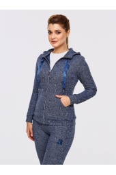 Женский спортивный костюм жаккард индиго (133L-RR-1198-2) Женский спортивный костюм жаккард индиго (133L-RR-1198-2)